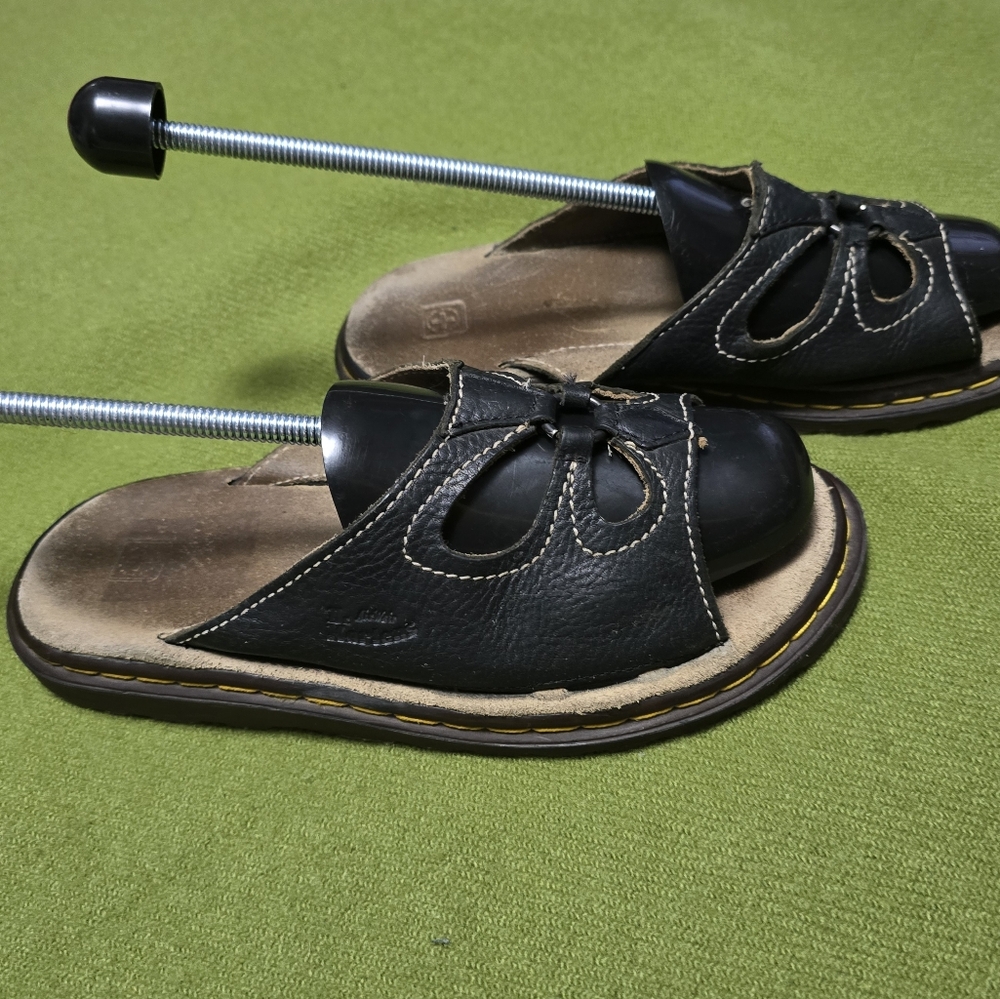Dr. Martens Black Leather Sandals